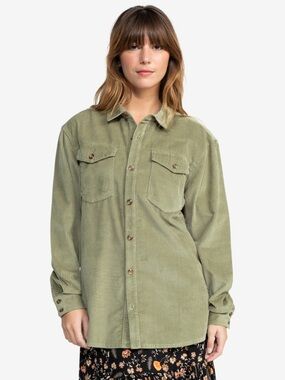 Roxy Let It Go Corduroy Long Sleeve Shirt
